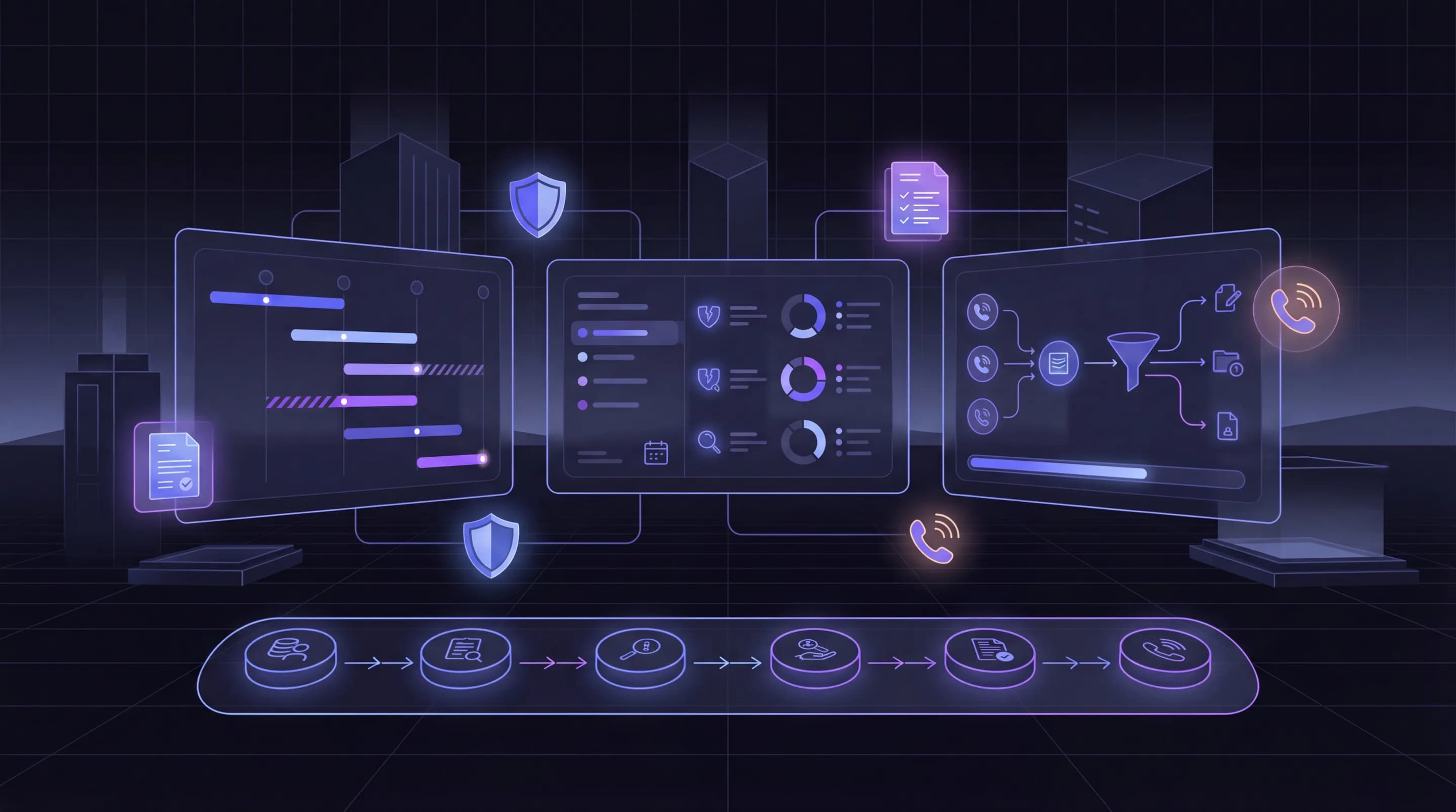 Grow Your Book. Retain Every Client. Eliminate the Busywork. - AI workflow illustration